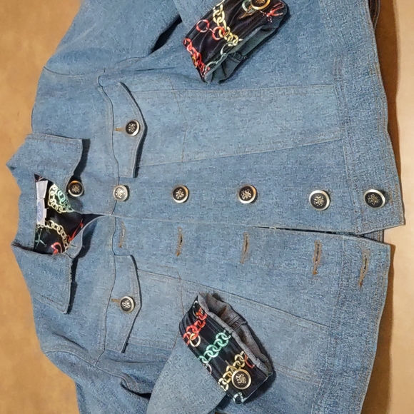 DG2 by Diane Gilman Blue Denim Jacket - Picture 4 of 7